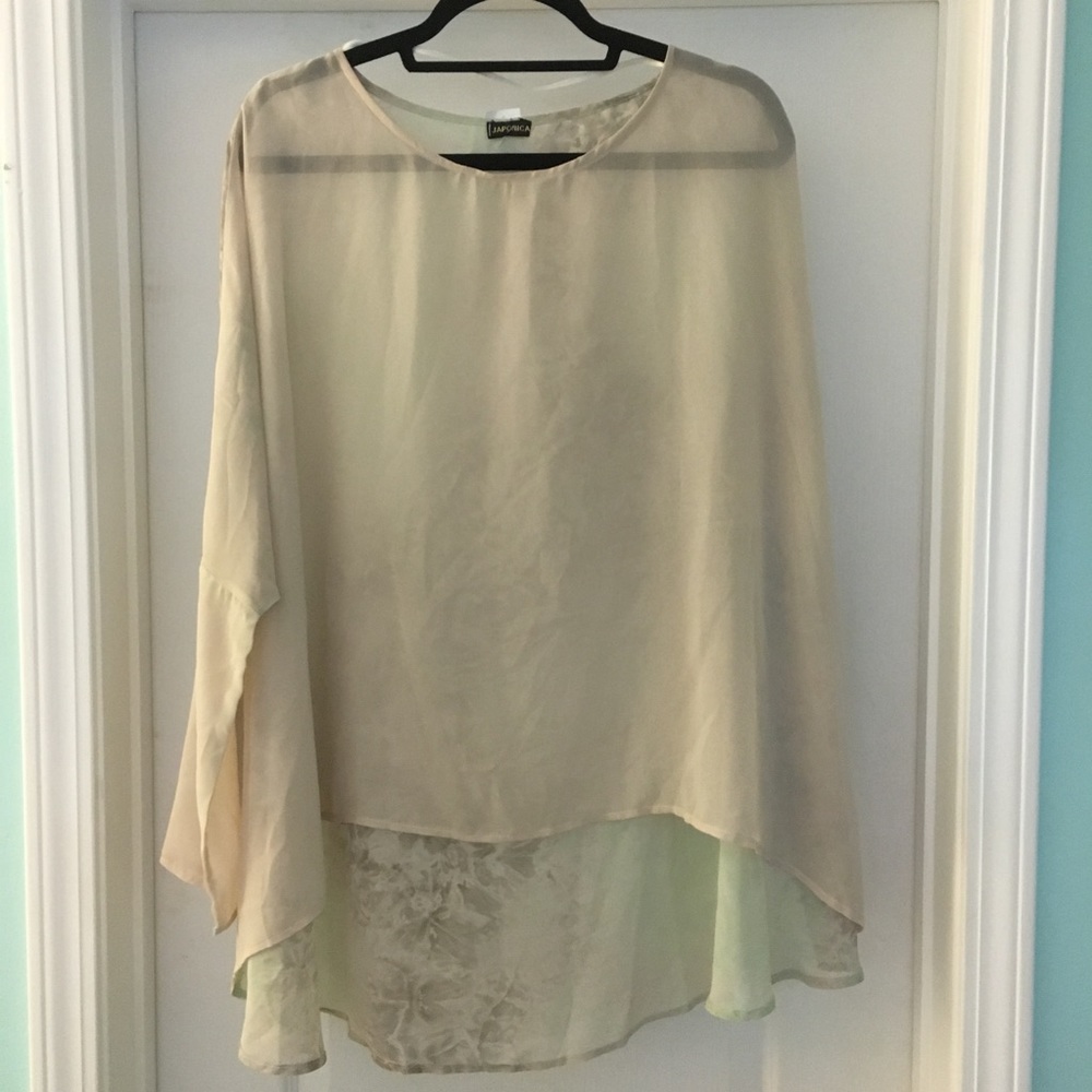 Japonica from LF Sheer chiffon blouse