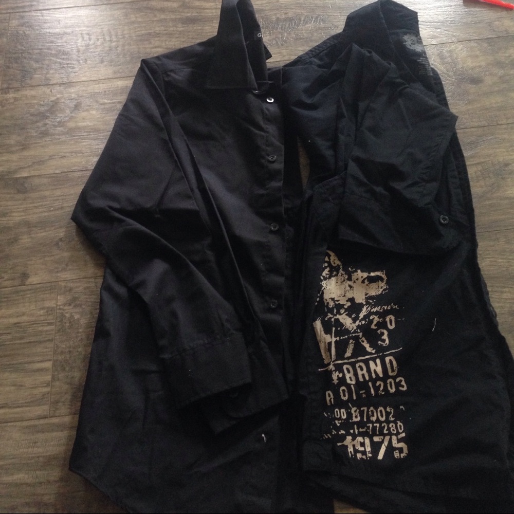 Boys Black Button Down Bundle