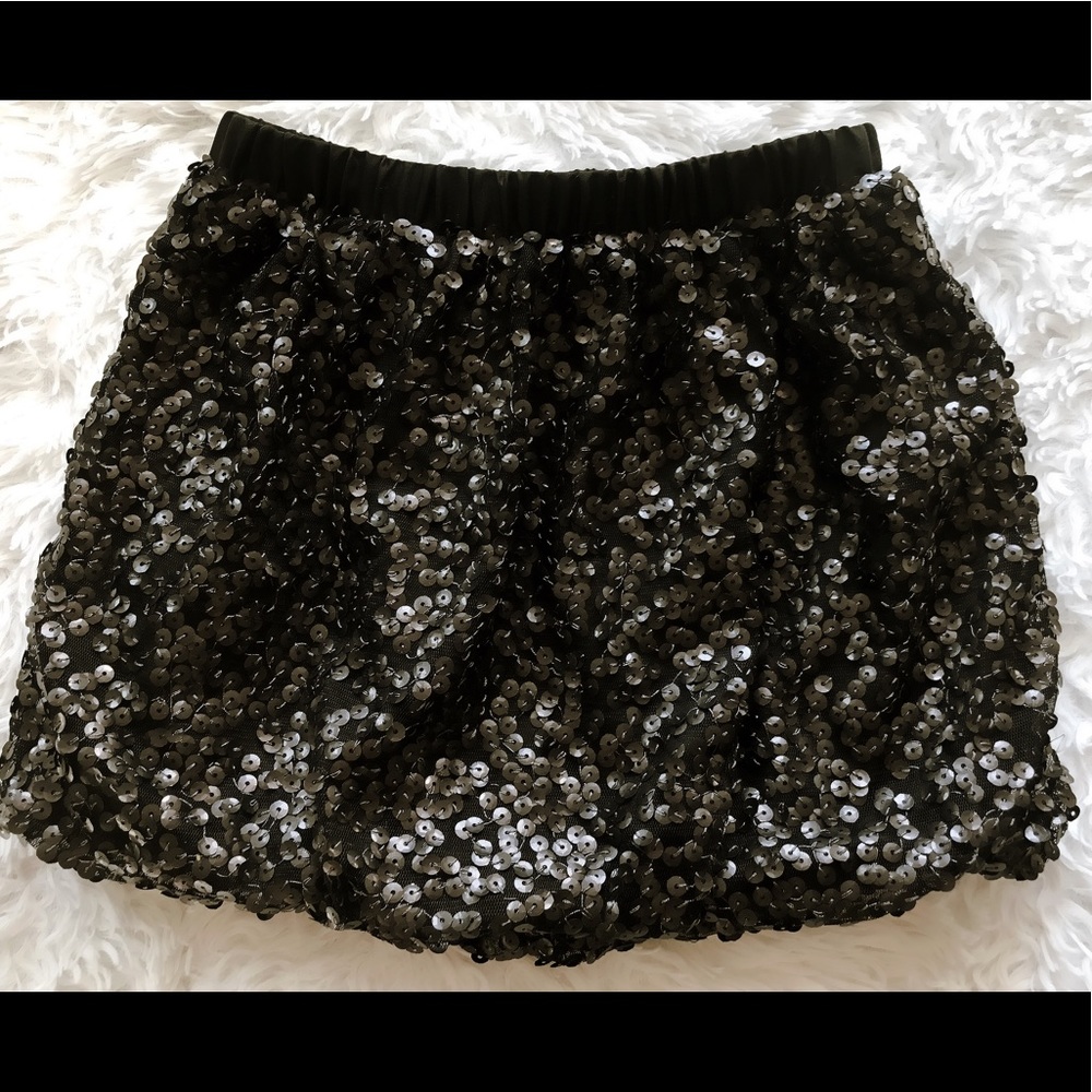 Merona Black Sequined Skirt