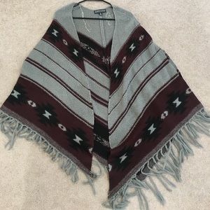 WARM poncho cardigan