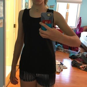 Black tank top