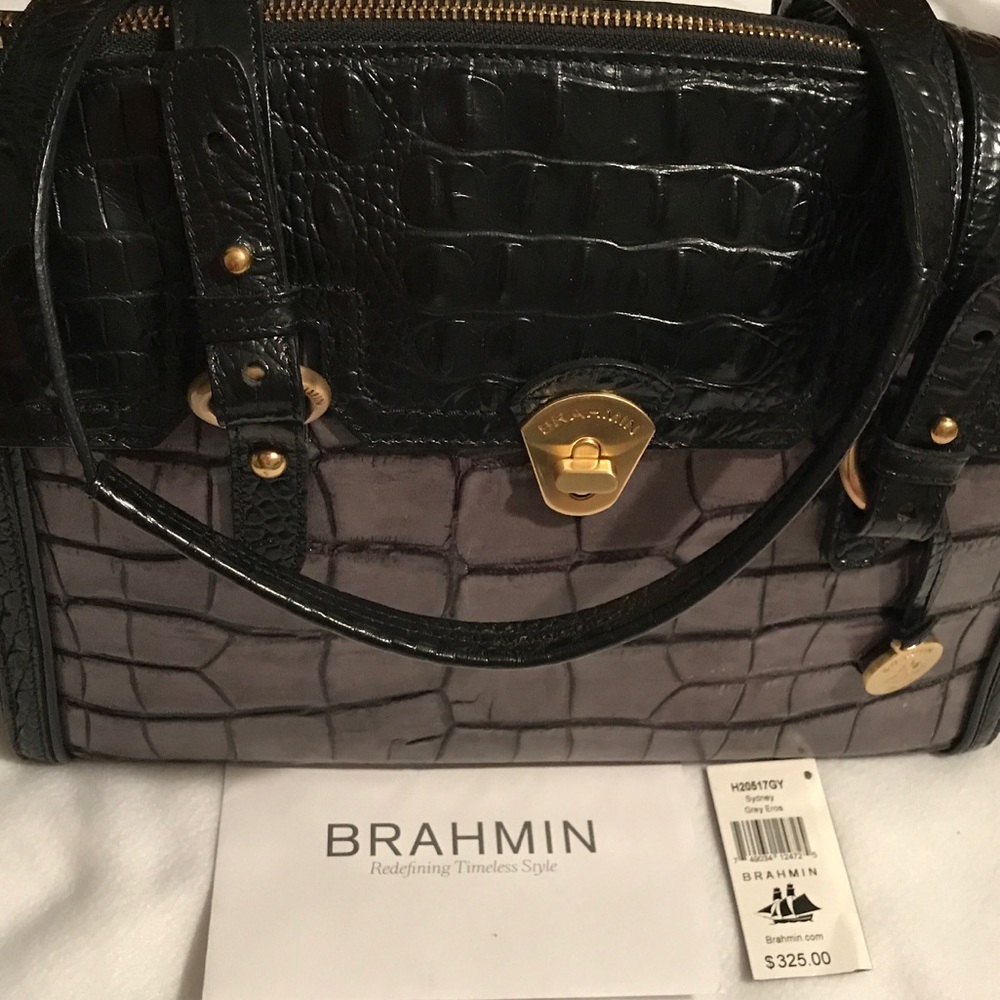 NEW Brahmin (Sydney Gray Eros Black)