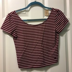 striped crop top