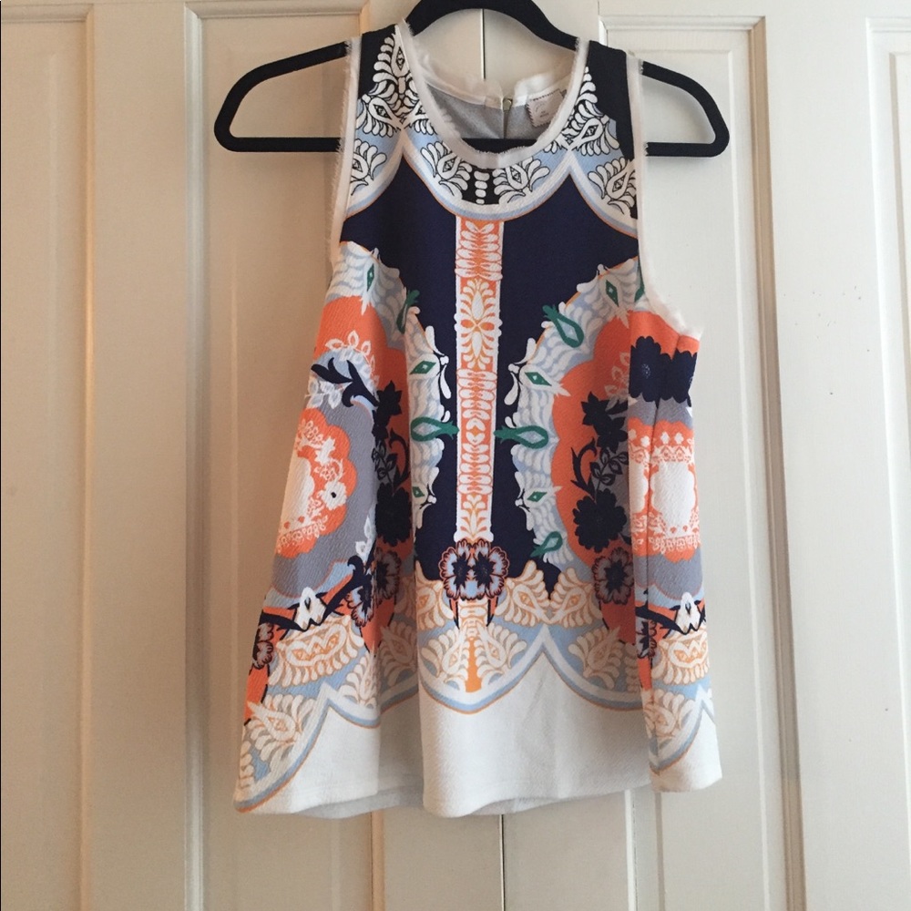 Anthropologie multi-colored top