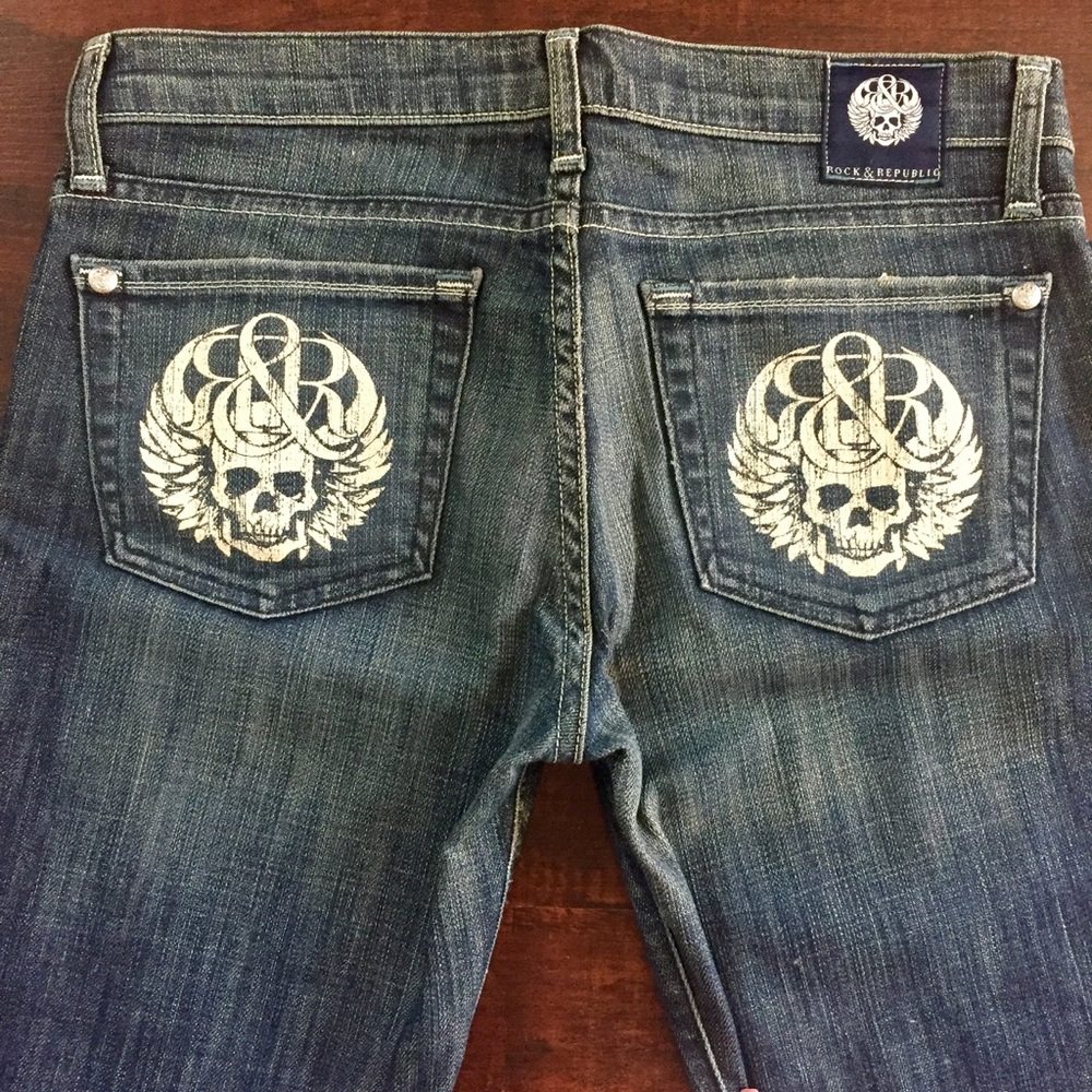 Rare! Designer women's Rock & Republic jeans sz 27