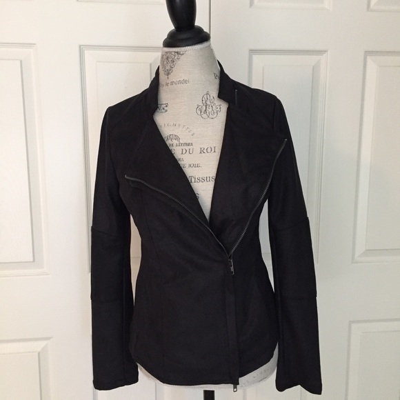 Miilla Clothing Jackets & Blazers - Stitch Fix Miilla Black Faux Suede Moto Jacket