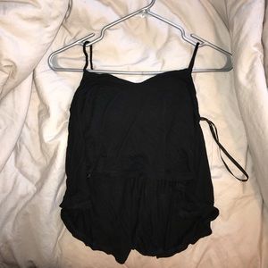 Black crop top