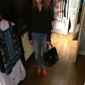 Size 5 Nine West strapped Sandal in cayenne