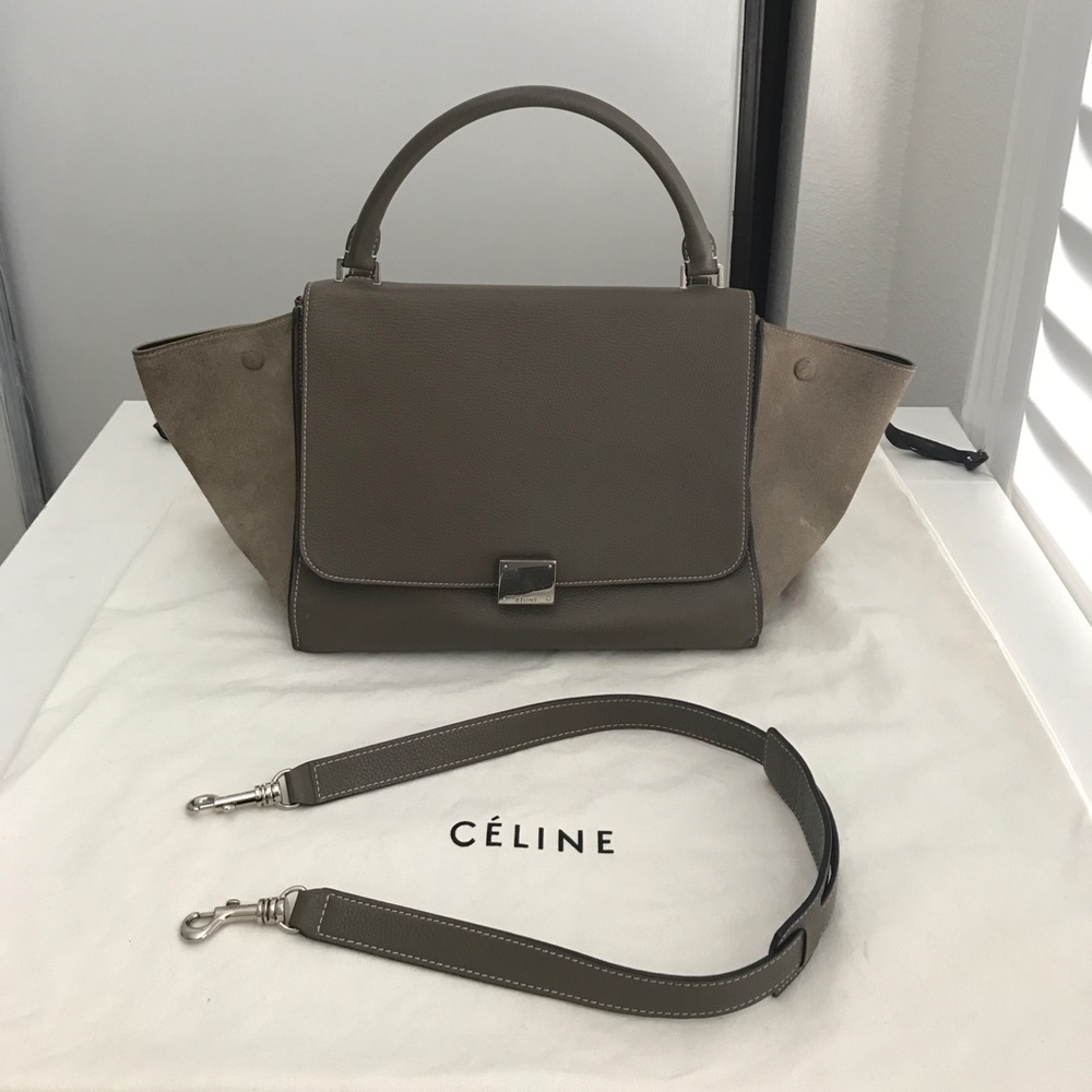 Celine trapeze taupe Medium size