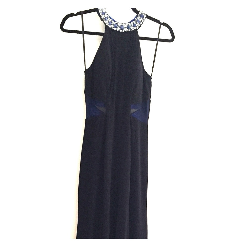 Sequin hearts evening dress