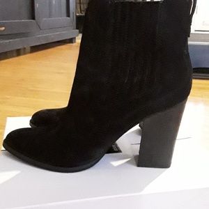Black Suede bootie Conway boots by dolce vita