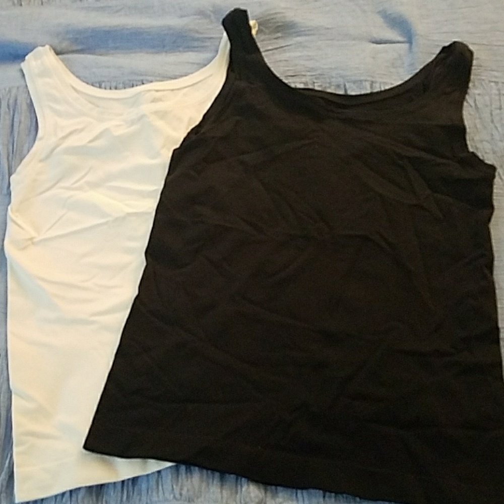 Soma seam free cami set of 2 ivory black NWOT