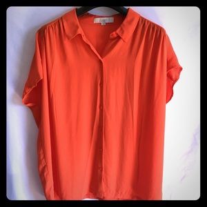 Short sleeve LOFT button down - NWOT