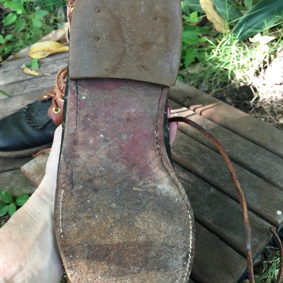 VTG Justin lace up roper boots. Men's - Picture 4 of 6