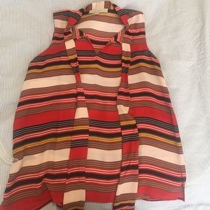 Loft Tie-Neck Blouse. NWOT