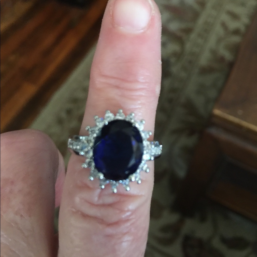 REDUCED-SS 925 Blue Sapphire Ring