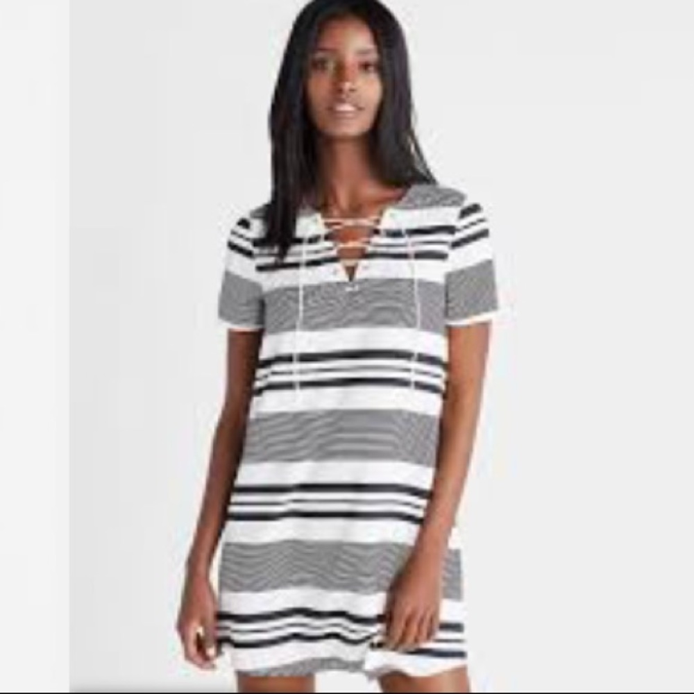 Express Lace Up Shift Dress