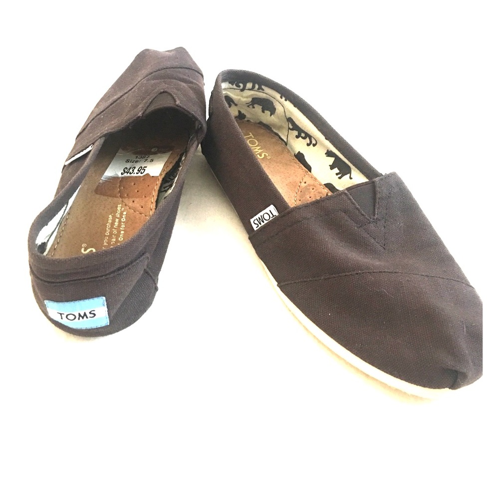 TOMS size 7.5 Brown shoe