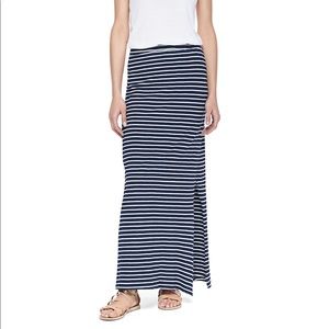 Splendid Nautical Navy & White maxi skirt
