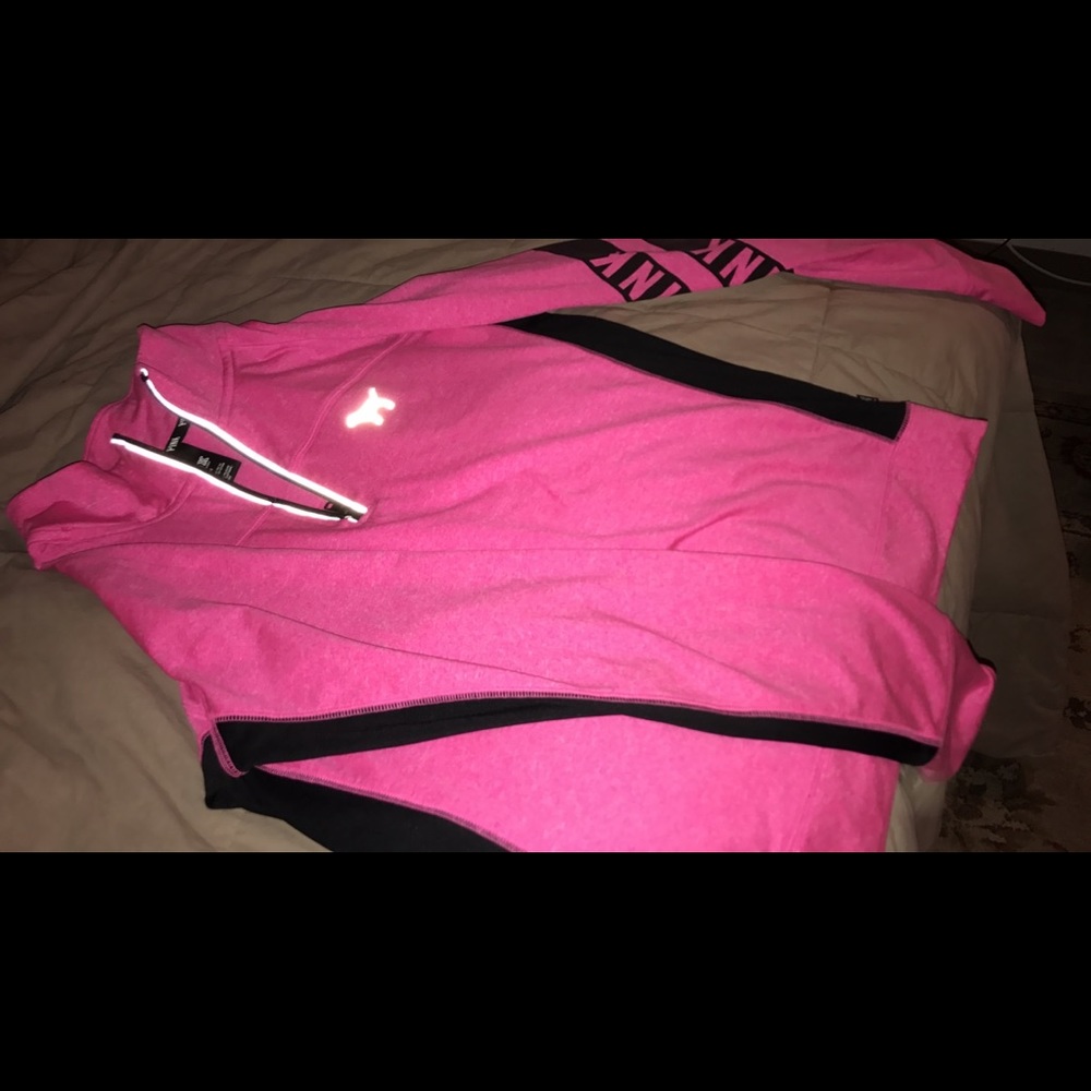 Pink/Black VS ultimate half zip shirt