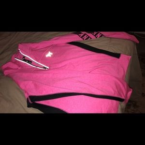Pink/Black VS ultimate half zip shirt