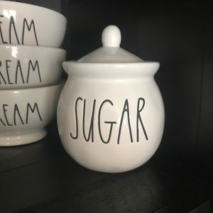Sugar, cream and mug set