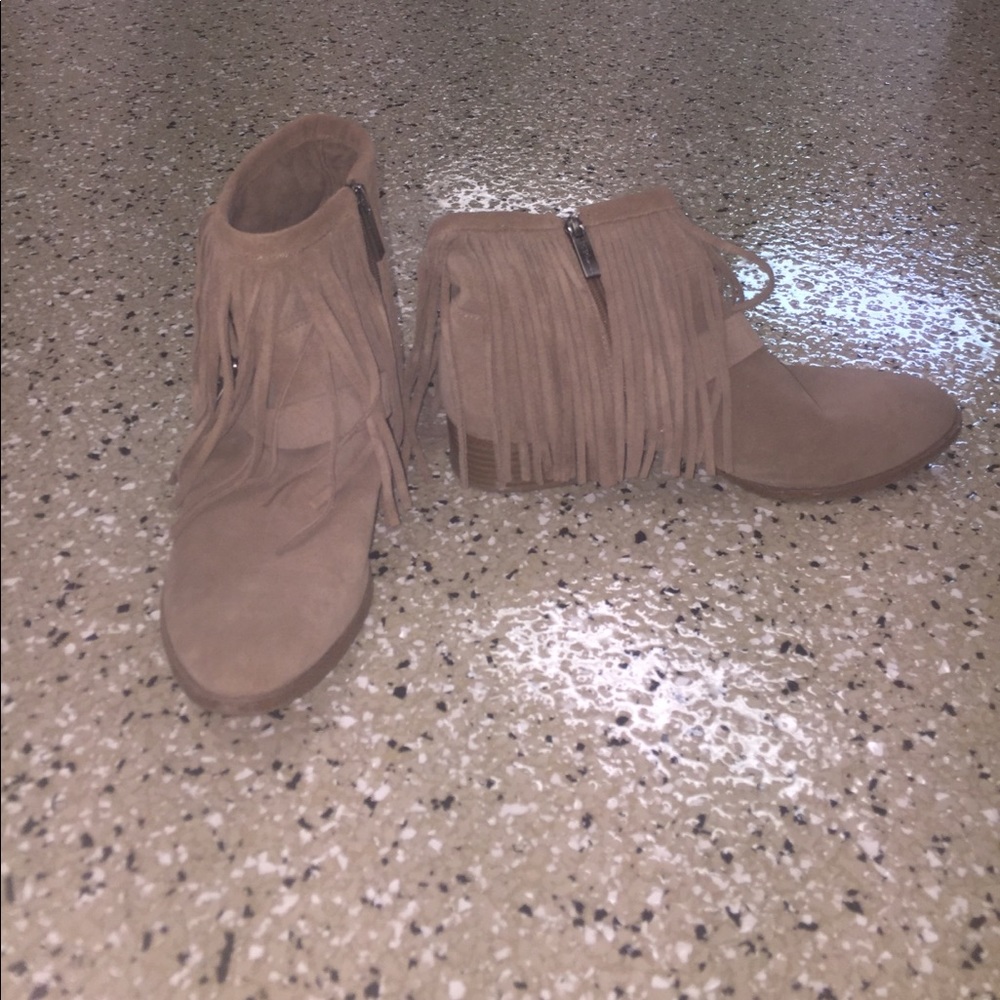 Fringe booties