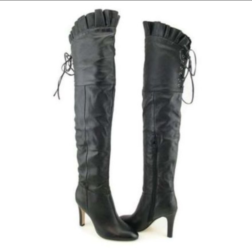 Kelsi Dagger Over-the-Knee Sophia Leather Boots