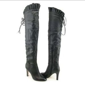 Kelsi Dagger Over-the-Knee Sophia Leather Boots