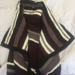 a.n.a Striped Shawl Sweatervest