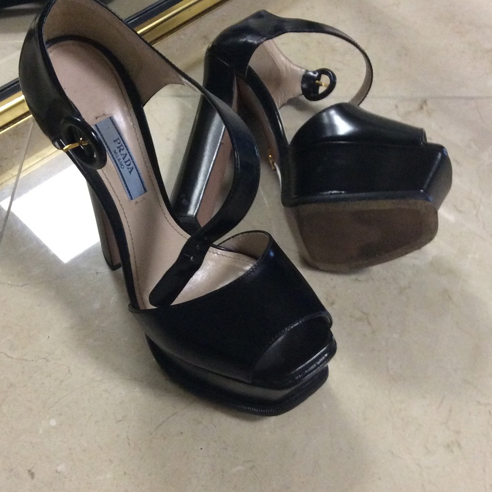 Prada platform shoes