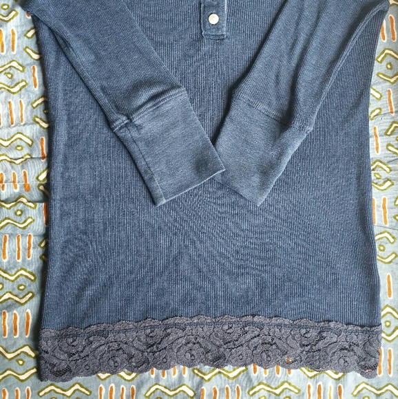 Old Navy Girl Shirt with Lace Bottom - Picture 2 of 5
