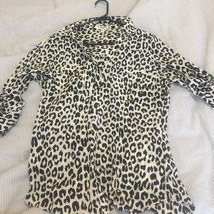 Express Leopard Print Portofine Shirt