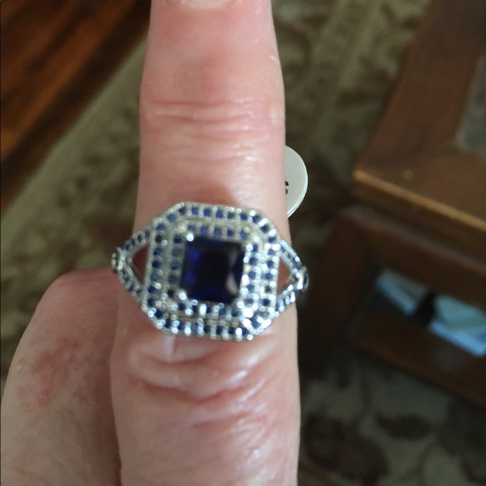 REDUCED-SS 925 Blue Sapphire