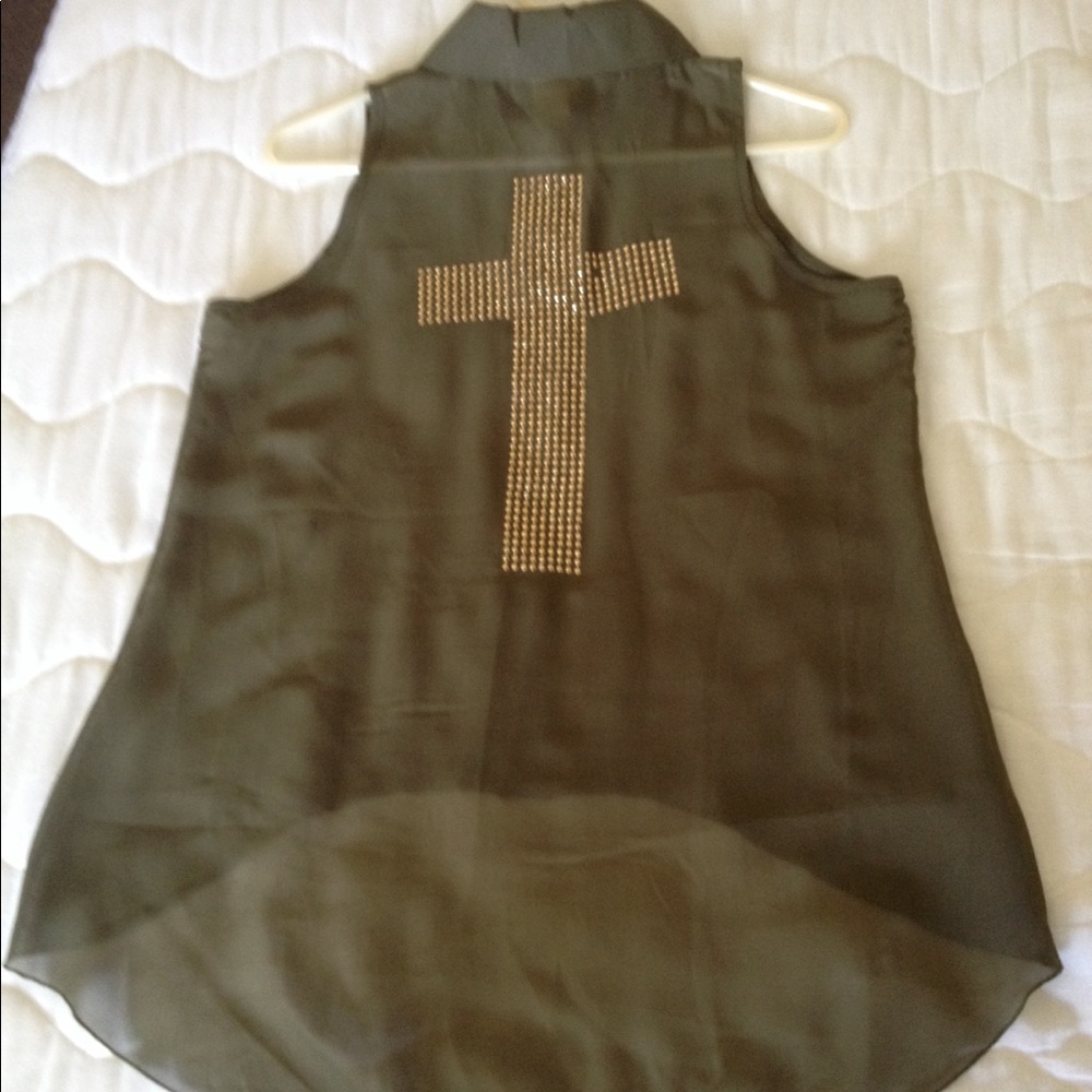 Olive Green Blouse