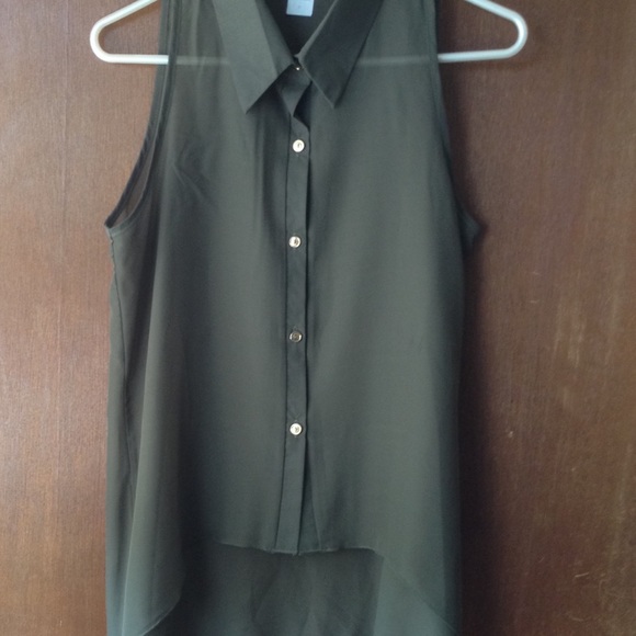 Olive Green Blouse - Picture 2 of 4