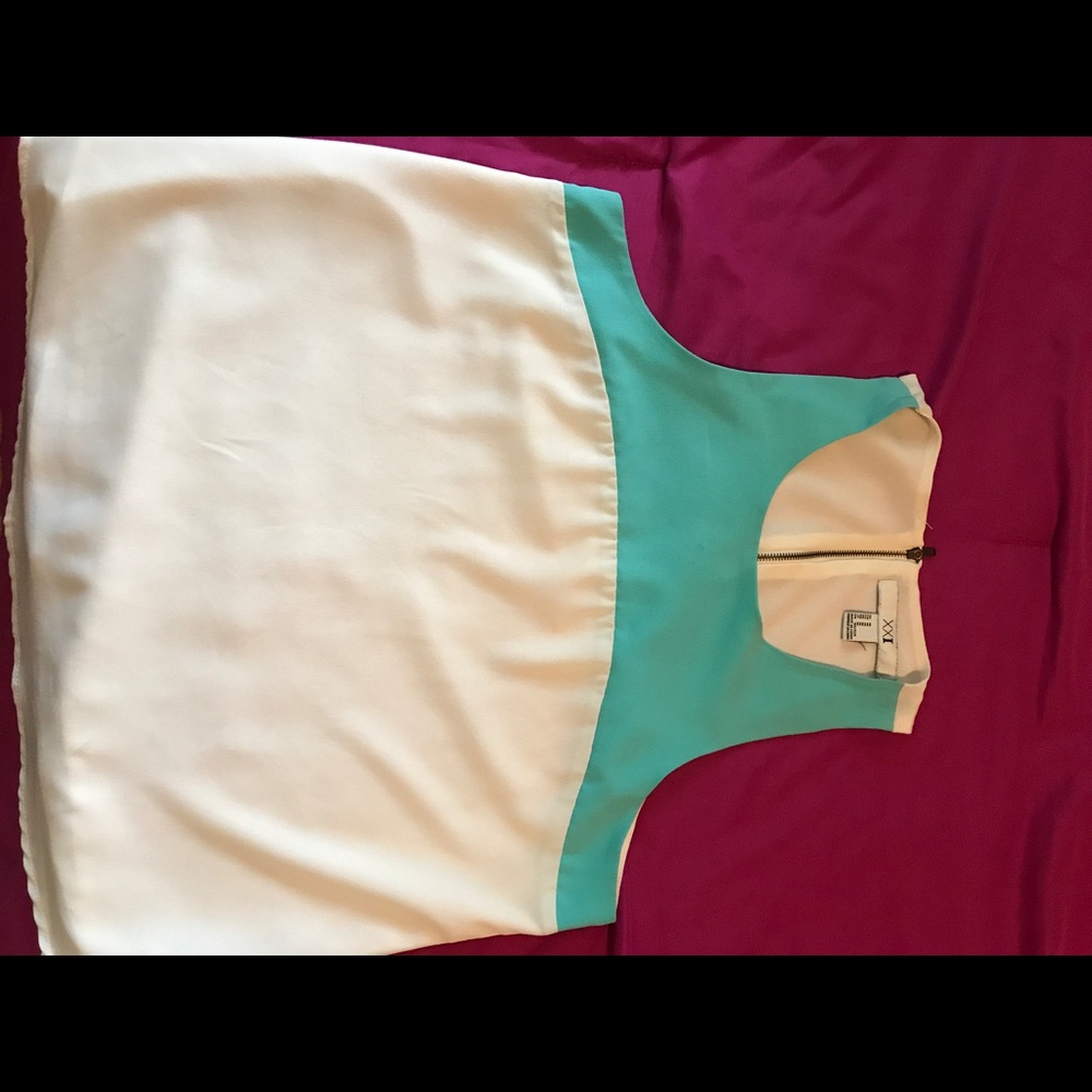 Two Color dress up blouse
