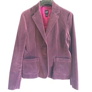 Dark purple Crushed velvet blazer