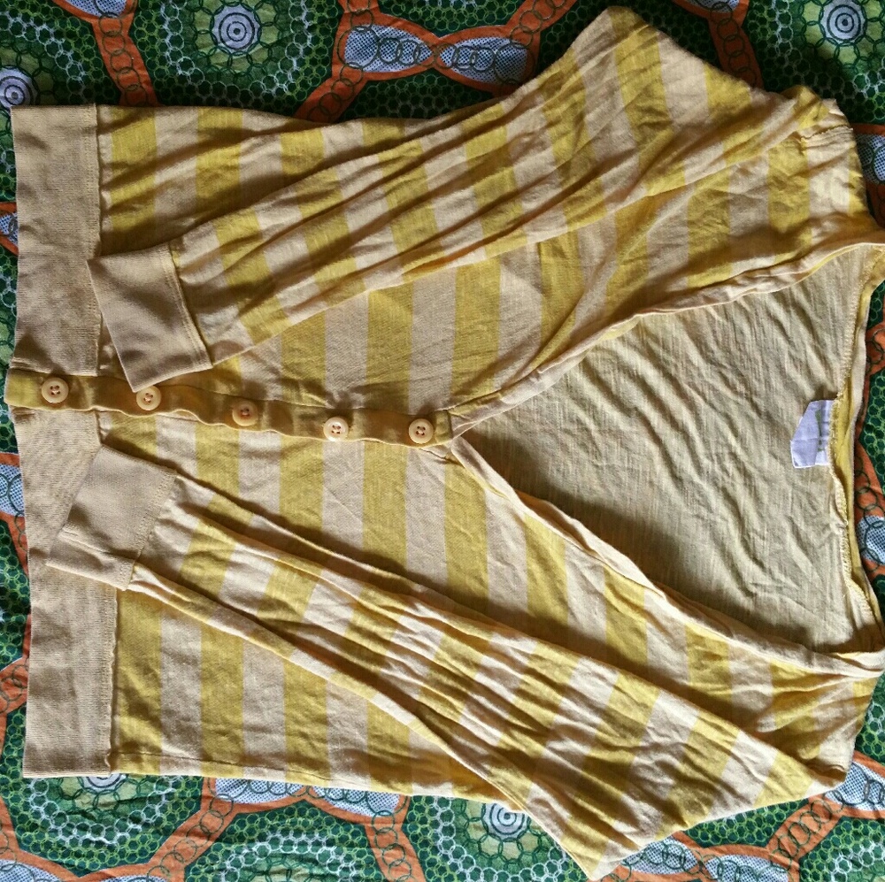 💛Yellow Striped Cardigan💛