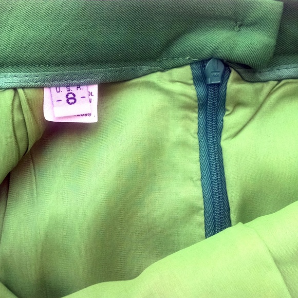 Vintage Green Wool Pencil Skirt - Picture 6 of 7