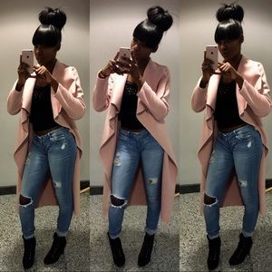 Waterfall trench coat