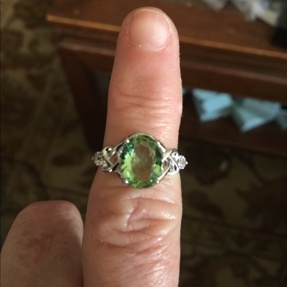 REDUCED-SS 925 Peridot Ring