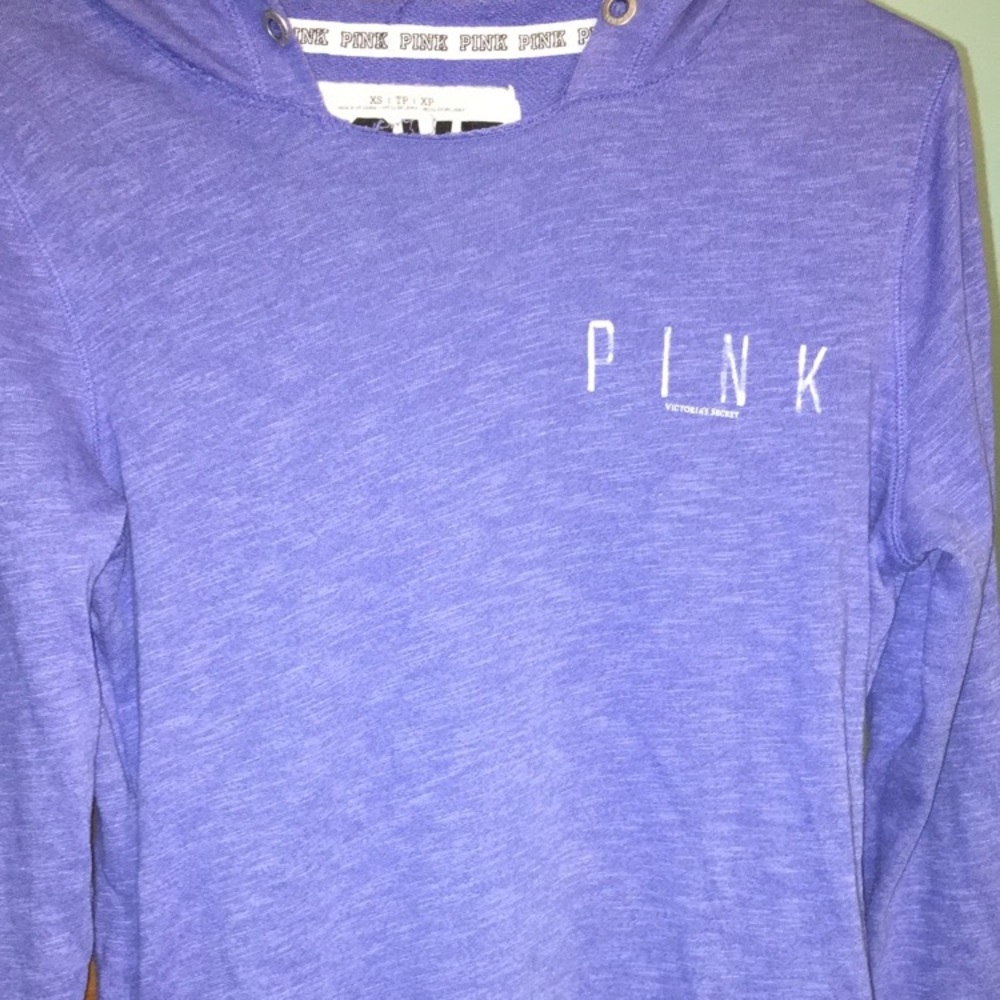 VS PINK blue tshirt hoodie
