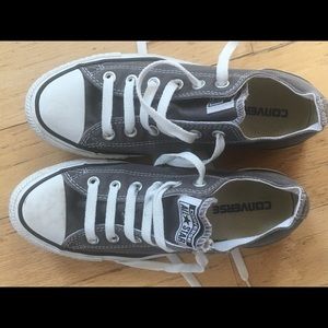 Grey Converse Women's 8