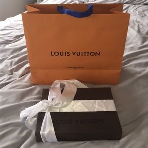 Louis Vuitton shopping/gift bag and small box