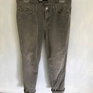 Perfect Fall Corduroy Grey Cigarette Pants