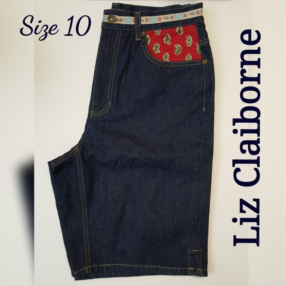 Liz Claiborne Lizwear Denium Shorts Size 10