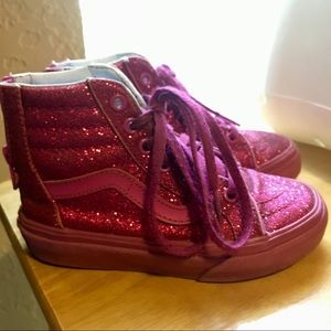 Vans Hot Pink Glitter high tops