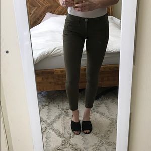 Zara Olive Skinny Pants