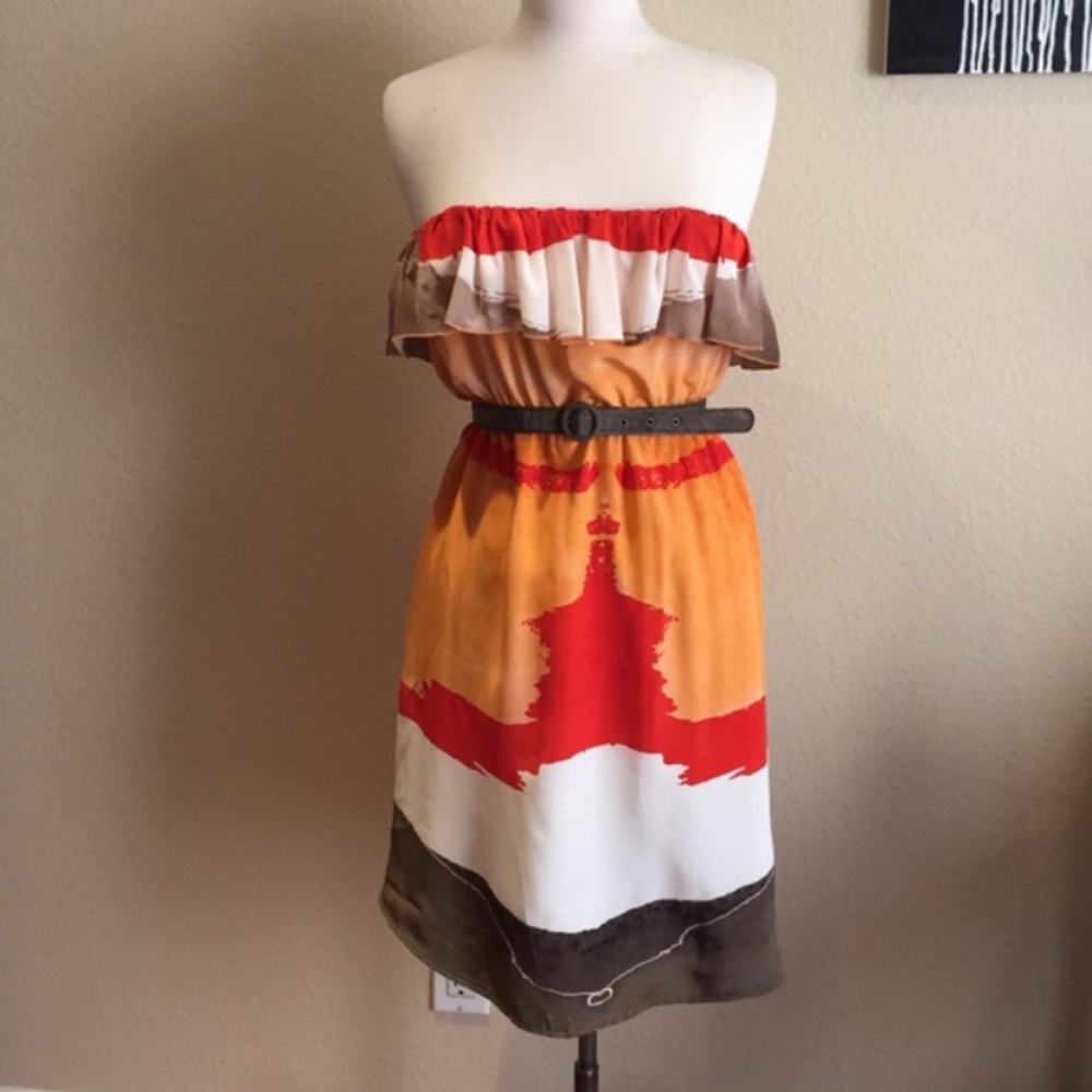 Alice and Olivia Sedona print staples dress